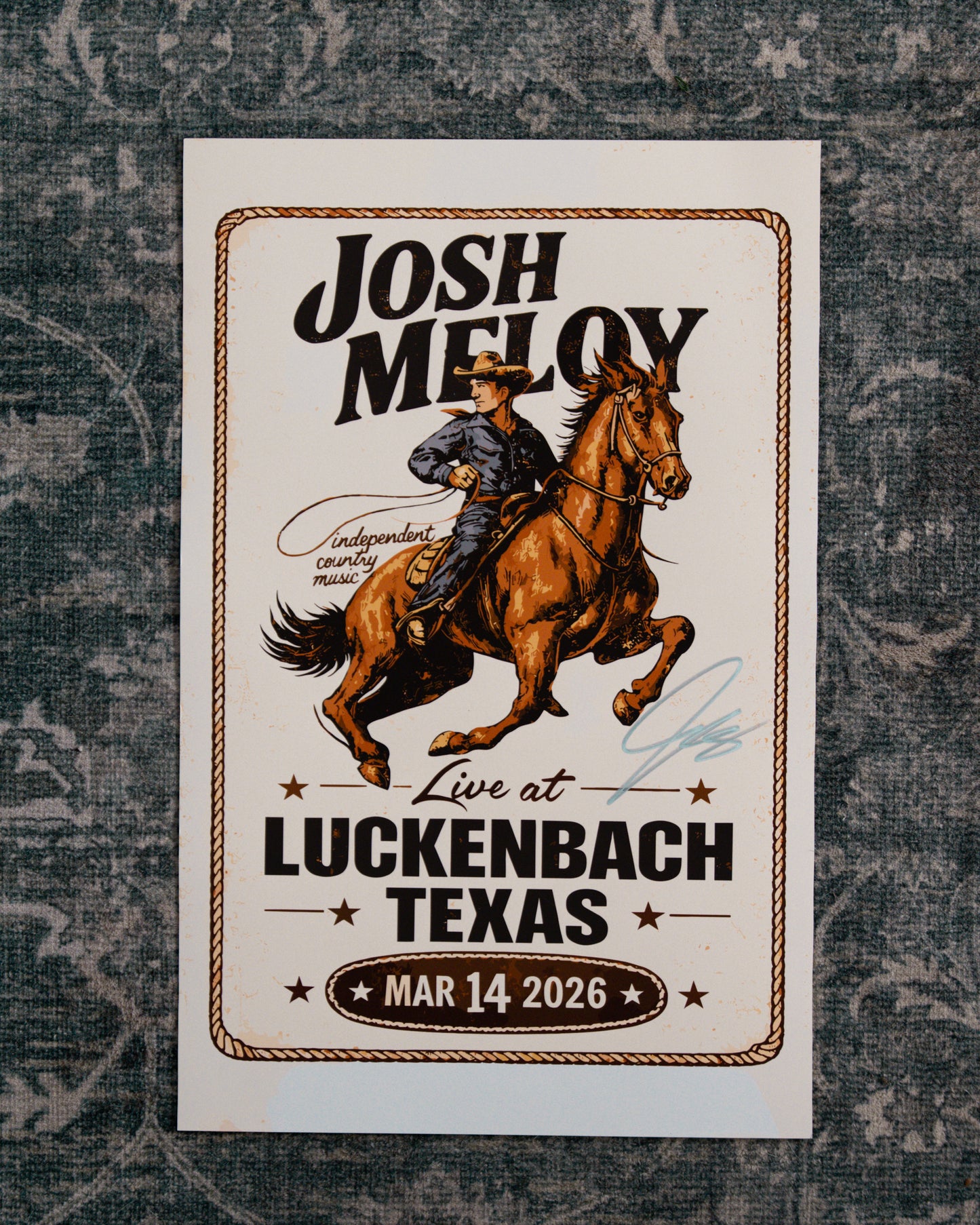 Luckenbach, TX Autographed Posters