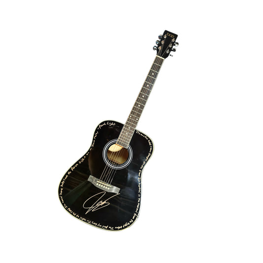 Autographed Guitar w/ Lyrics