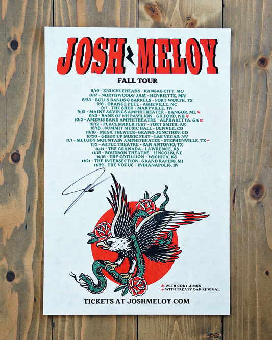 Limited Autographed Tour Posters